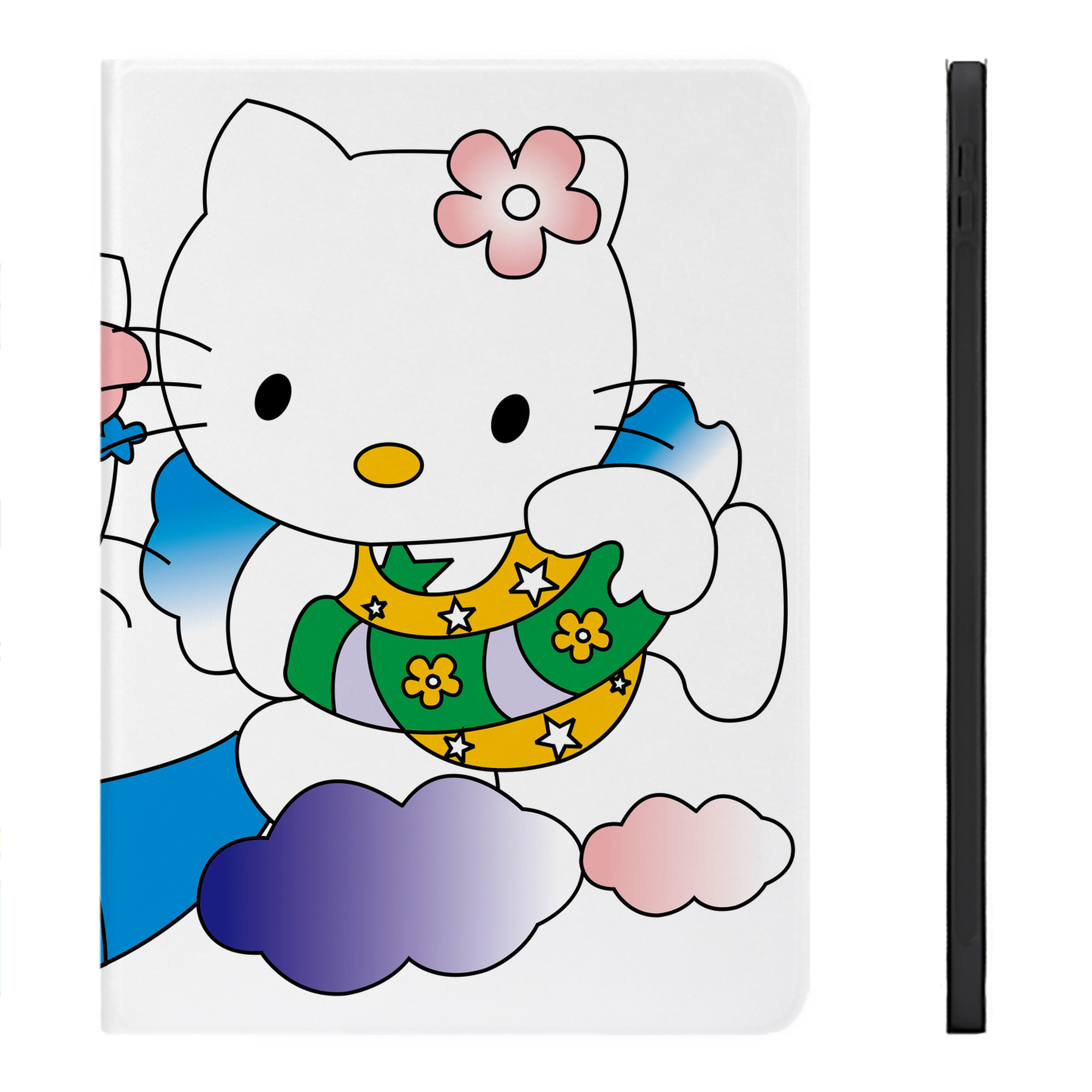 （画像用） Hello Kitty ハローキティ IPadケース ペンホルダー付き ブックスタイルデザイン